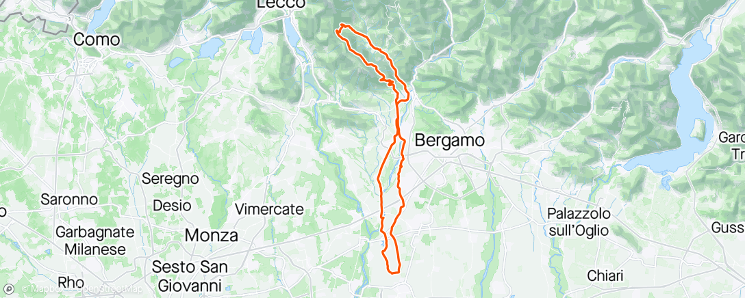 Map of the activity, Valsecca