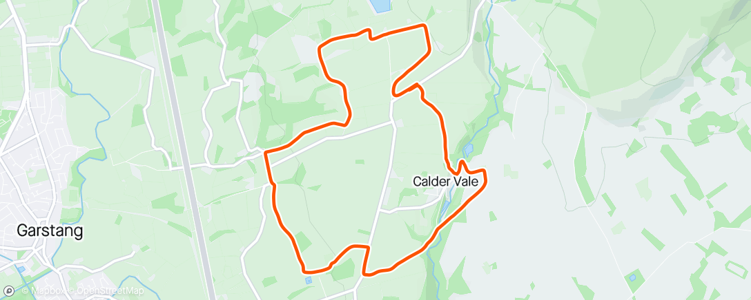 Map of the activity, BFR THORR Calder Vale
