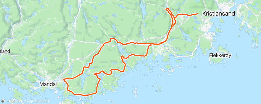 Map of the activity, På tur med Veteranos😁