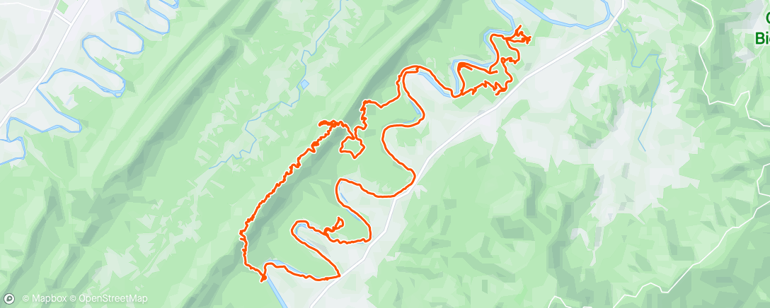 Map of the activity, 2024 Shenandoah Epic 24 hr Adventure Race (Garmin, until battery died)