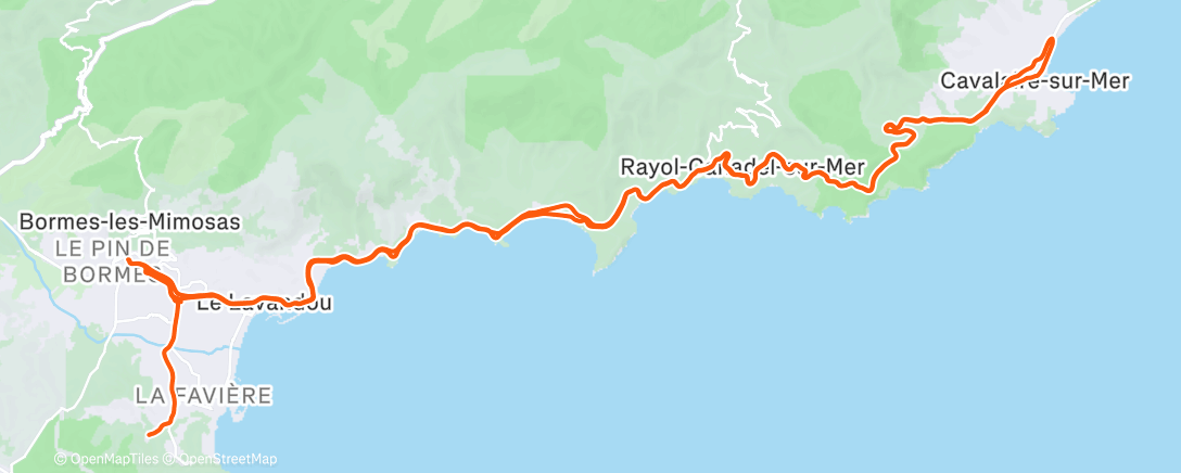 Карта физической активности (Sortie vélo le matin)