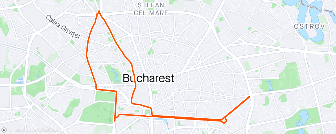 Map of the activity, Bucharest International Half Marathon by Constantina Dita 2024