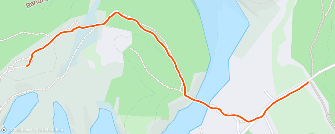 Mapa da atividade, Night Hike