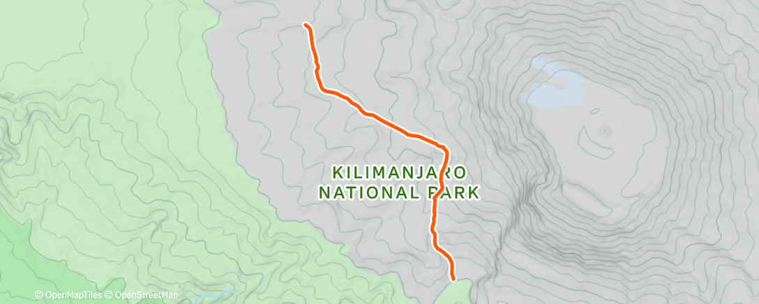 Map of the activity, Morning Hike