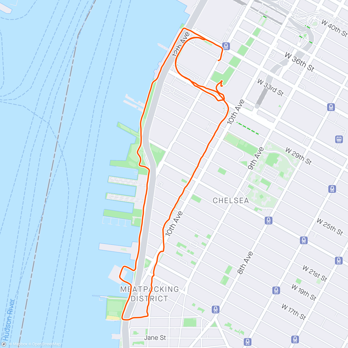 Map of the activity, 6 KM RUN with Fabio in NYC ❤️