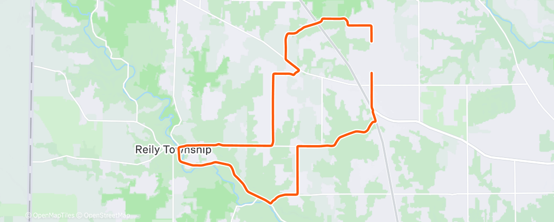 Map of the activity, Afternoon Ride