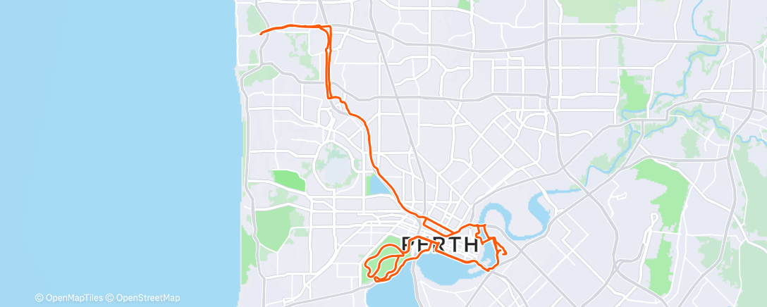 Mapa de la actividad (Morning Ride)