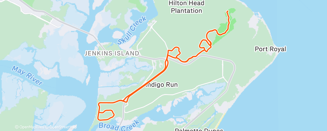 Map of the activity, Morning Ride