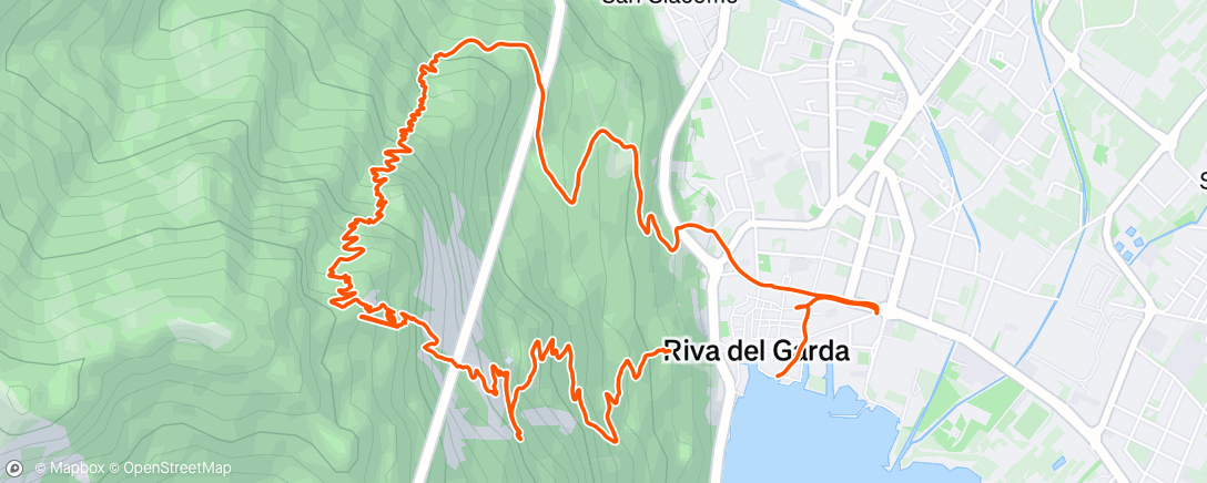 Map of the activity, Afternoon Hike