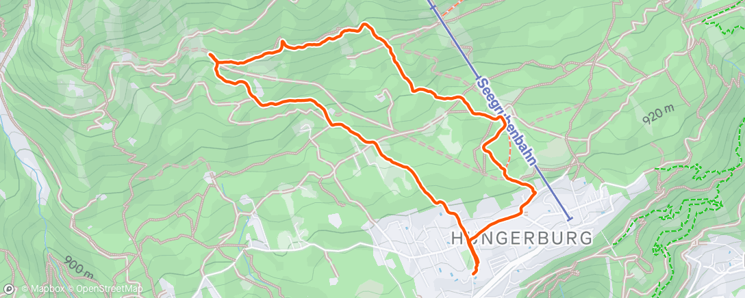 Mapa de la actividad (Afternoon Hike)