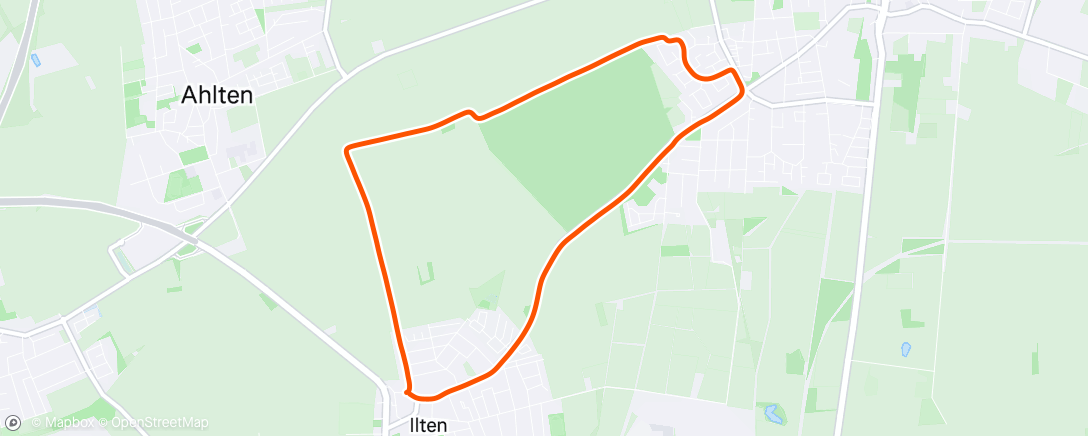 Map of the activity, Morning Run