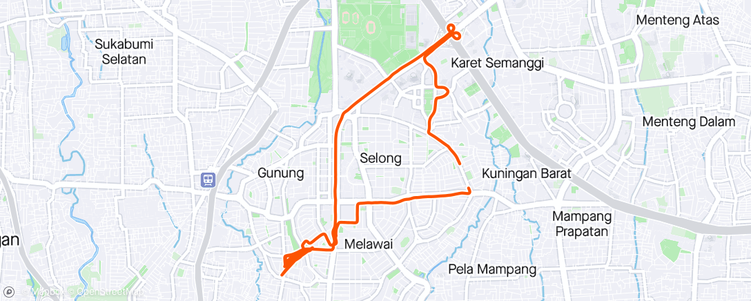 Map of the activity, Morning Ride