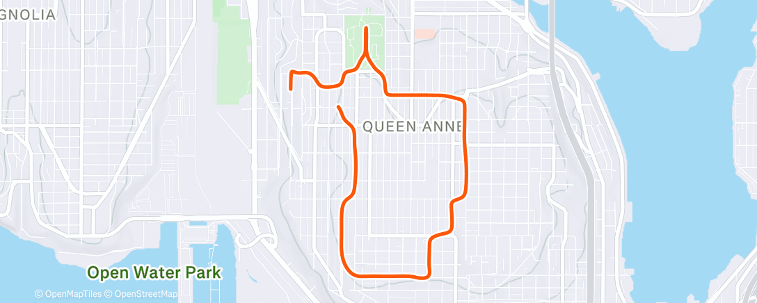 Map of the activity, Morning Run
