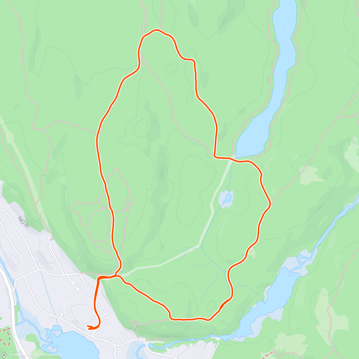Map of the activity, Lønsj