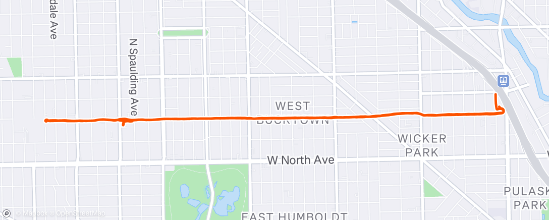 Map of the activity, Urban Legging