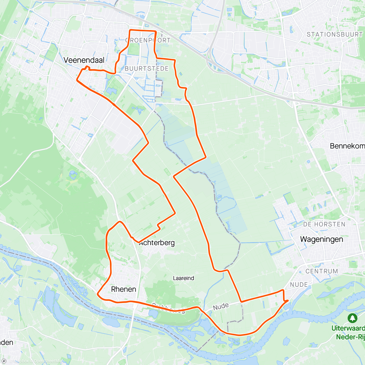 Map of the activity, Veenendaal-Veenendaal