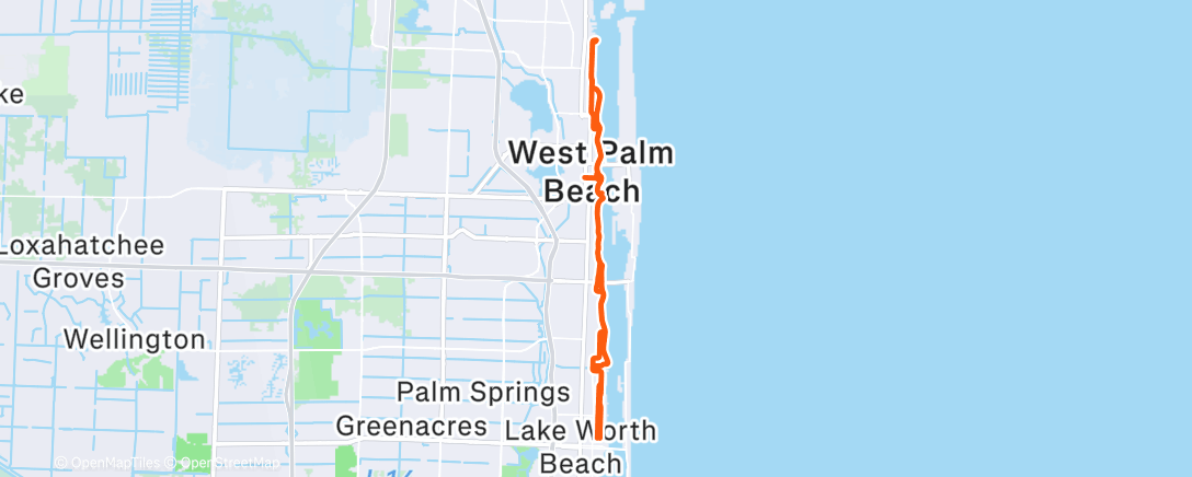 Map of the activity, Morning Ride