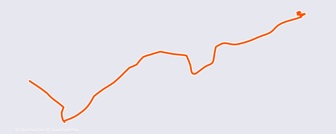 Map of the activity, Afternoon Walk