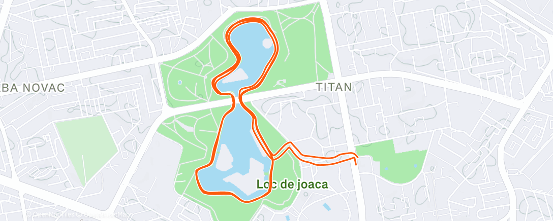 Map of the activity, Morning Run