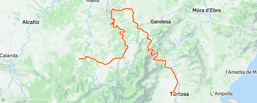 Map of the activity, Bikepacking Gathering Christmas Edition Dia 1