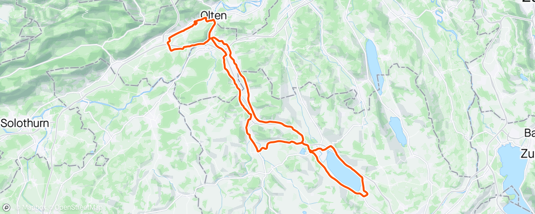 Map of the activity, Morning Ride, Sempachersee ☁️🌧☁️