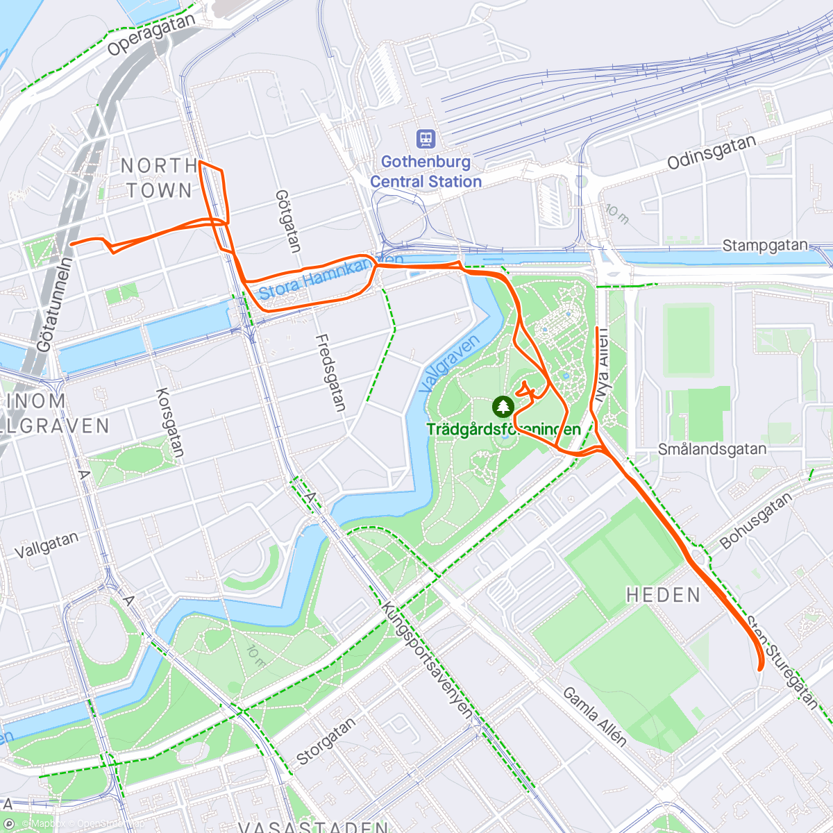 Map of the activity, Museum walk