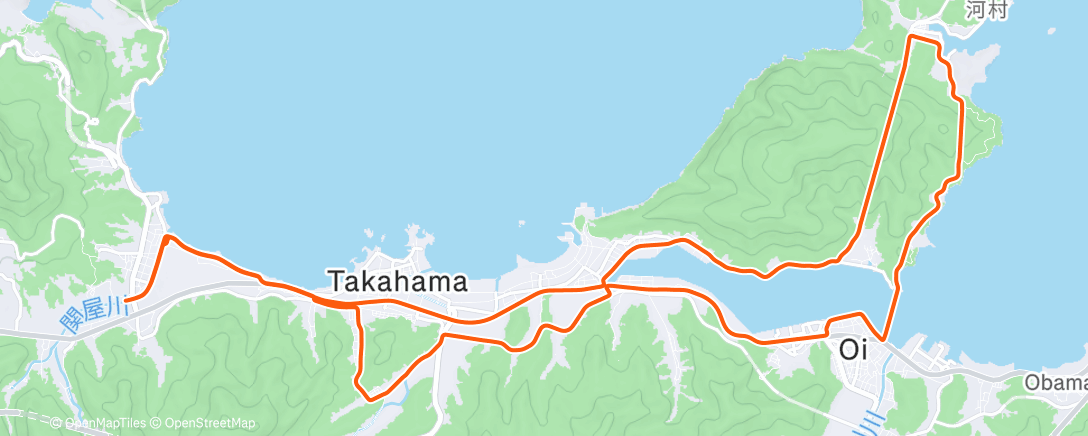 Map of the activity, 午後のライド