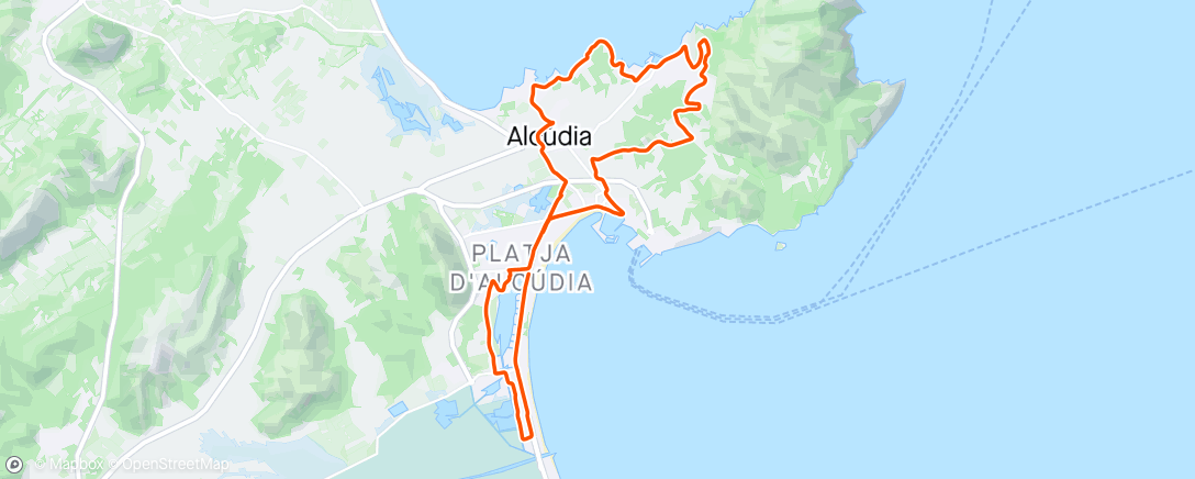 「Bicicleta de montaña matutina」活動的地圖
