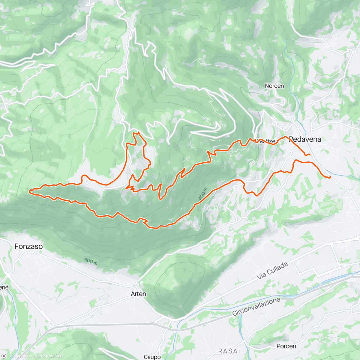 「Dolomiti Beer 🍻 Trail 11th place 🤕」活動的地圖