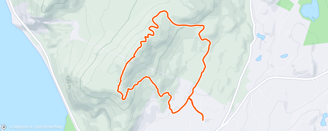 Map of the activity, Bull hill quick