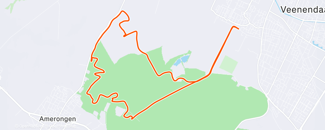 Map of the activity, Lunch Ride