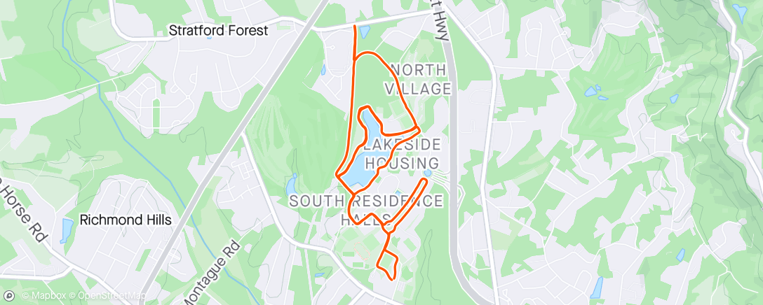 Map of the activity, After work tempo 10k 🤷🏼‍♂️