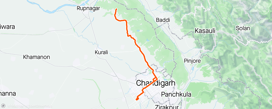 Map of the activity, 2024-04-20Ride