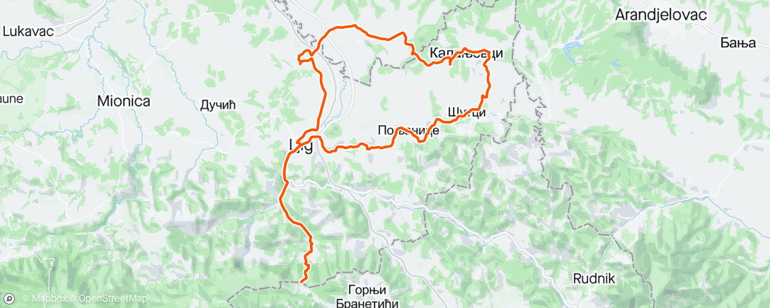 アクティビティ「Vaskrs Ride」の地図