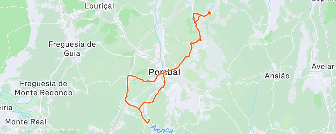 Map of the activity, Morning Ride