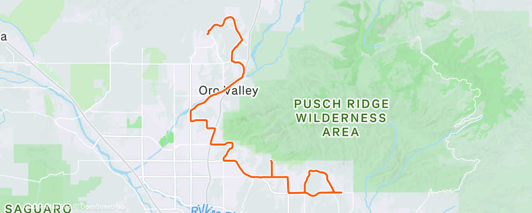 Map of the activity, Morning Ride