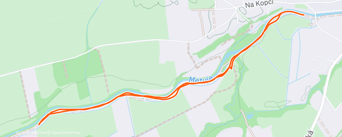 Map of the activity, Afternoon Walk