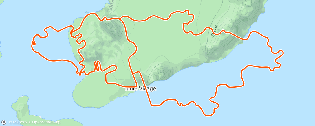 Mapa de la actividad (20e Zwift: 2e Doug Jensen (Master’s Meetup)'s Meetup:m/ Triple Flat Loops/ Watopia)