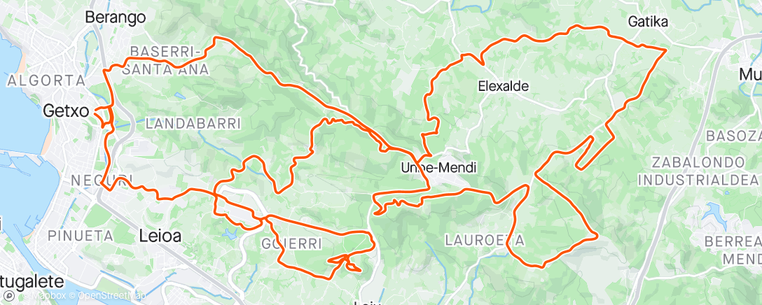 Mappa dell'attività Morning Ride