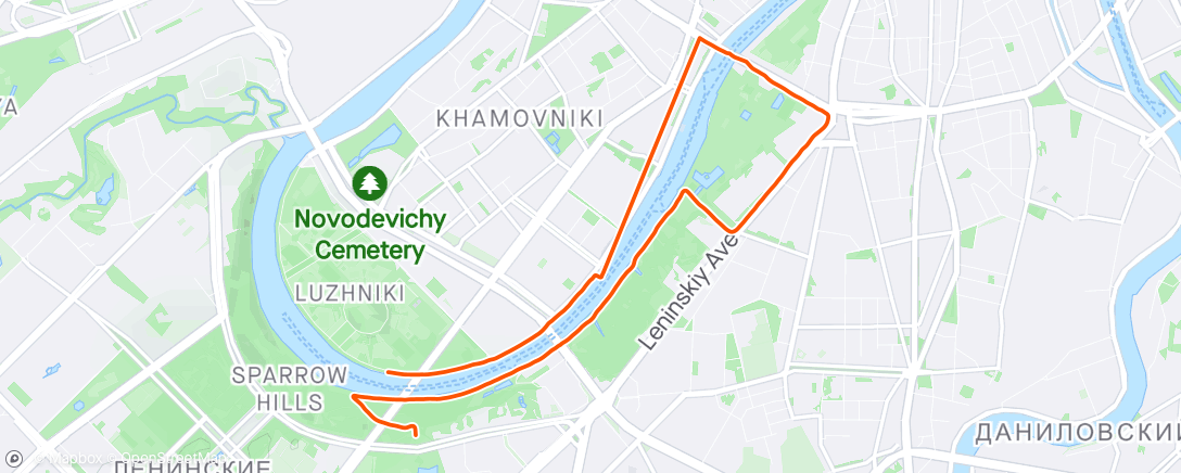 Map of the activity, Diehard Run