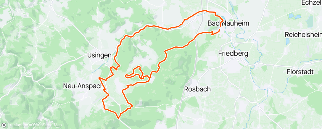 Map of the activity, Gravelrunde über die Saalburg