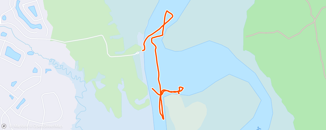 Карта физической активности (Morning Kayaking)