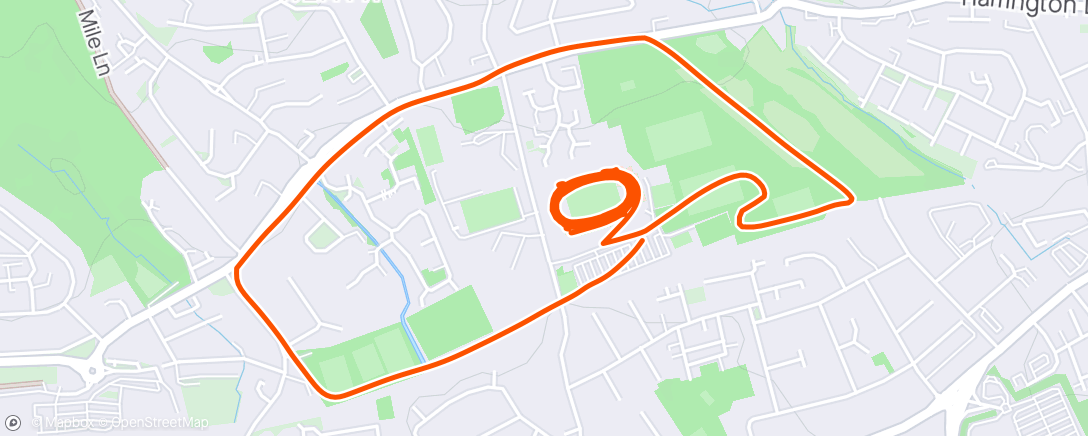 Map of the activity, 10x800 (90", 5') 3x200 (1')