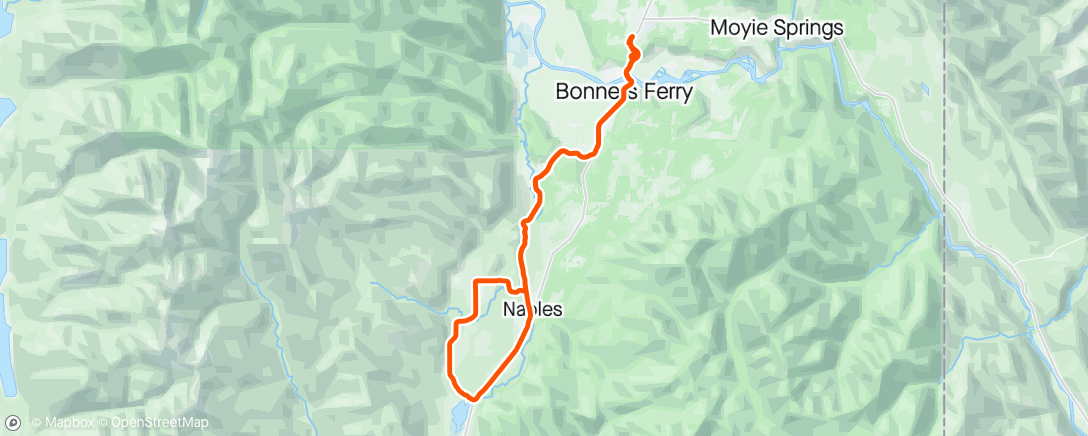 Map of the activity, Afternoon Ride