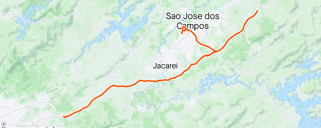 Mapa de la actividad (Campeonato Paulista de Estrada)