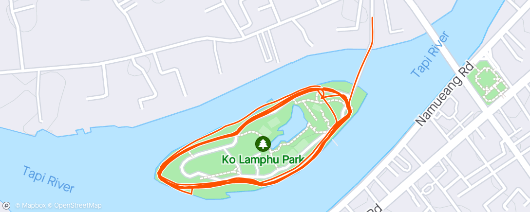 Map of the activity, Lapping Lampu