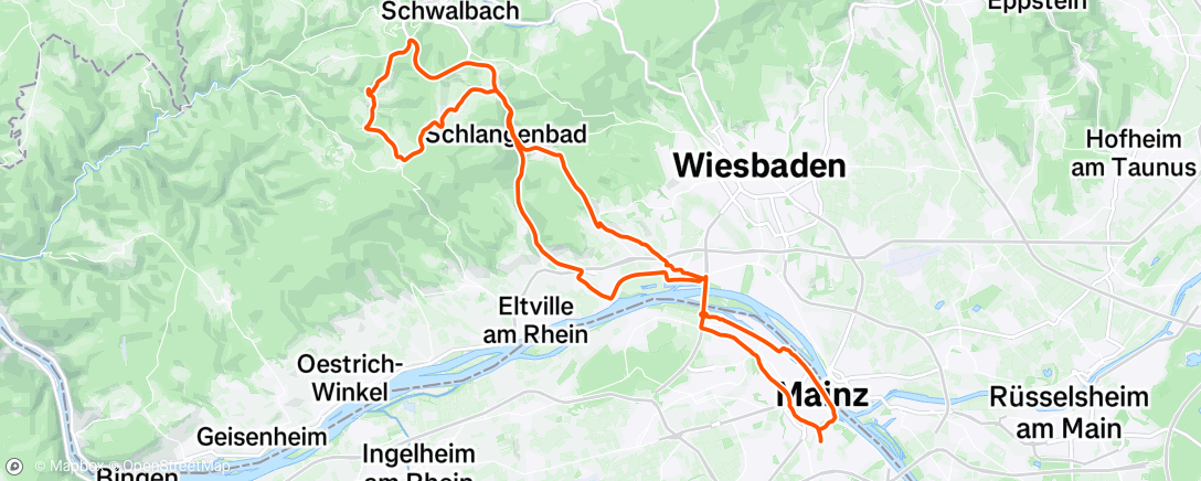 Map of the activity, Afternoon Ride