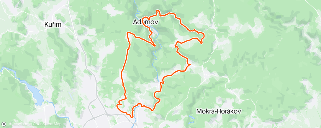 Map of the activity, RR | Recovery Ride