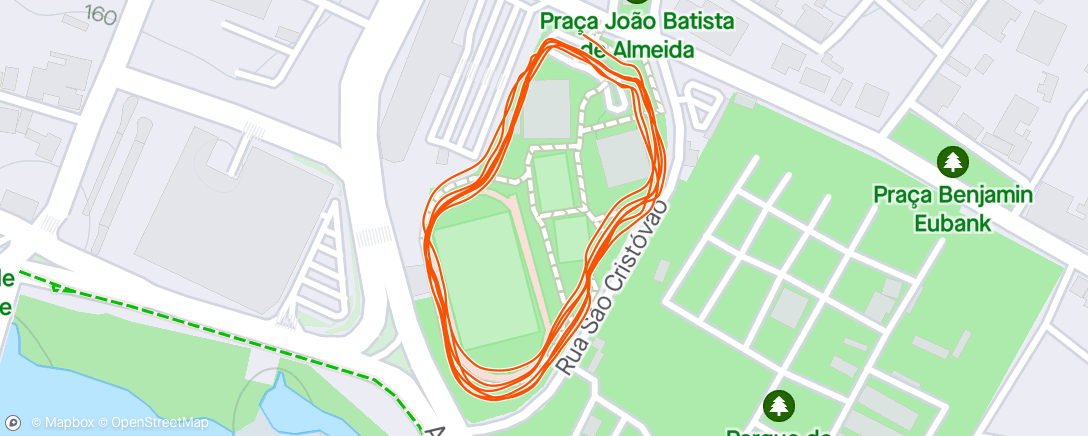 Map of the activity, Corrida ao entardecer