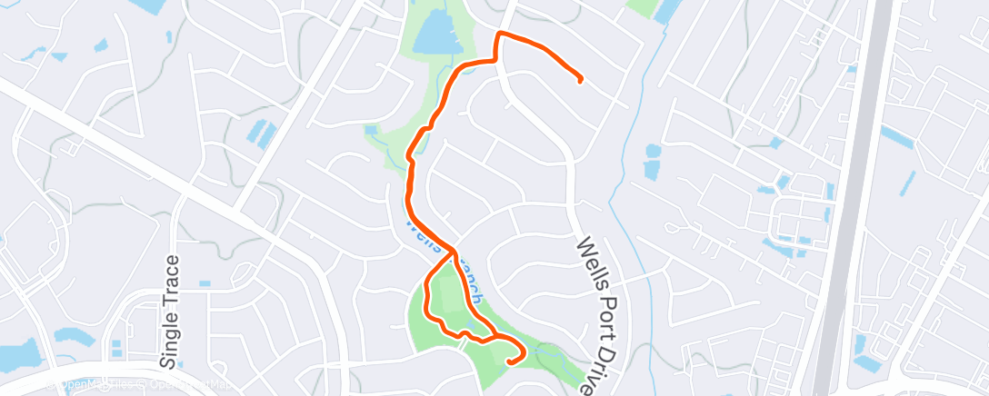 Map of the activity, Lunch Walk